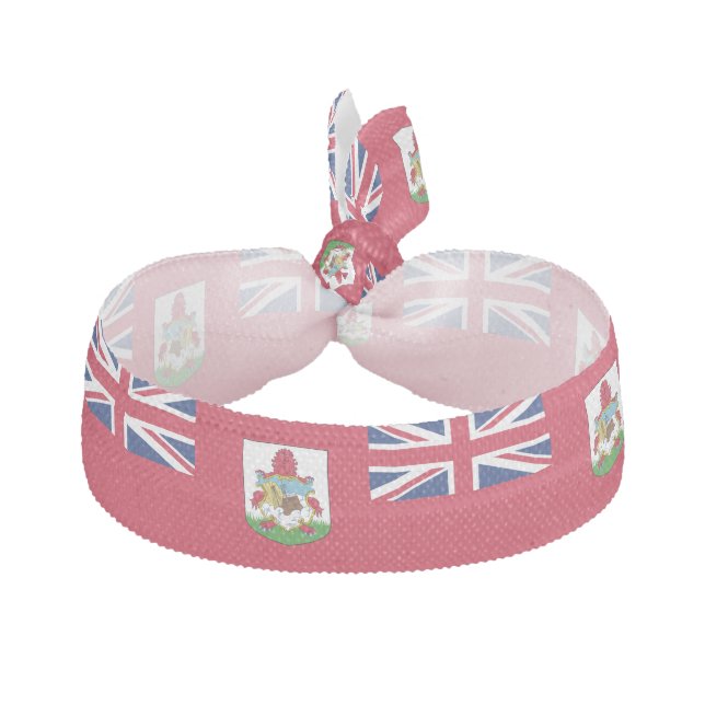 Patriotic Bermuda Flag Elastic Hair Tie (Front)