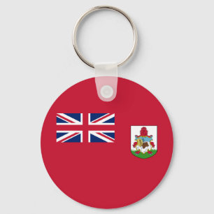 Patriotic Bermuda Flag Keychain