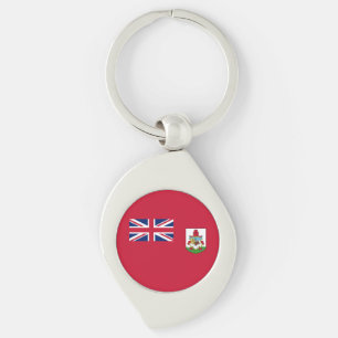 Patriotic Bermuda Flag Keychain