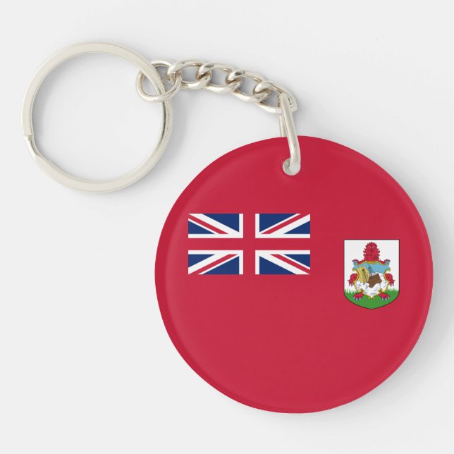 Patriotic Bermuda Flag Keychain (Front)