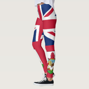 Patriotic Bermuda Flag Leggings