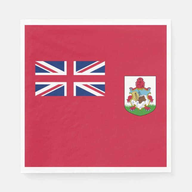 Patriotic Bermuda Flag Napkins (Front)