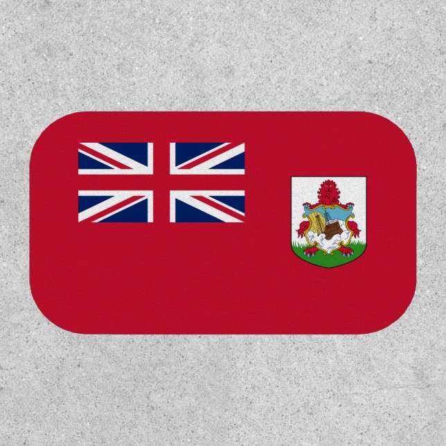 Patriotic Bermuda Flag Patch (Front)