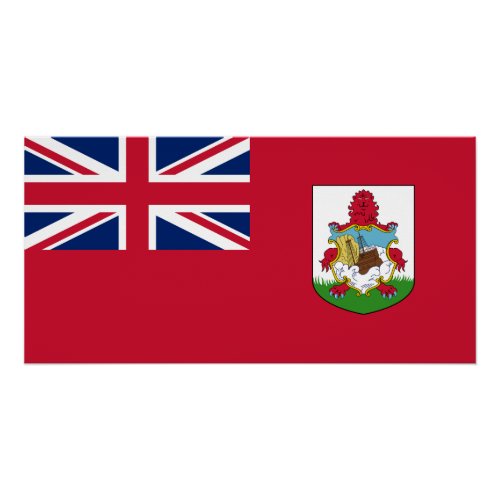 Patriotic Bermuda Flag Poster