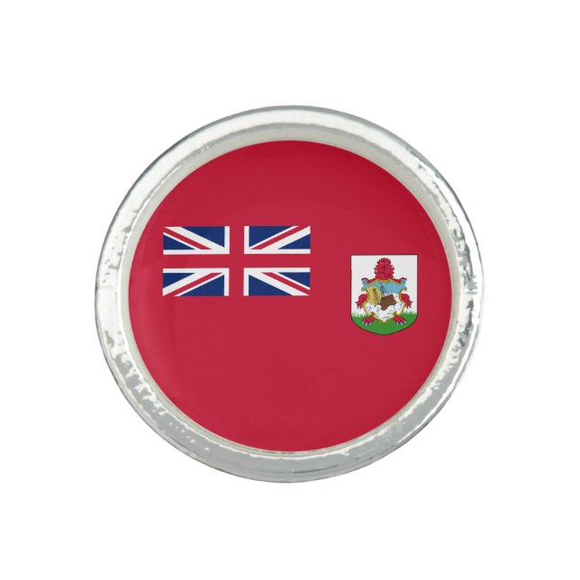 Patriotic Bermuda Flag Ring (Front)