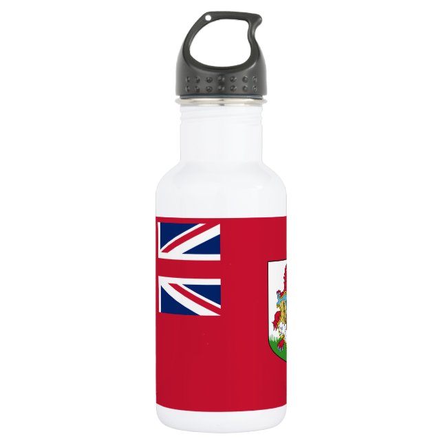 Patriotic Bermuda Flag Stainless Steel Water Bottle (Front)