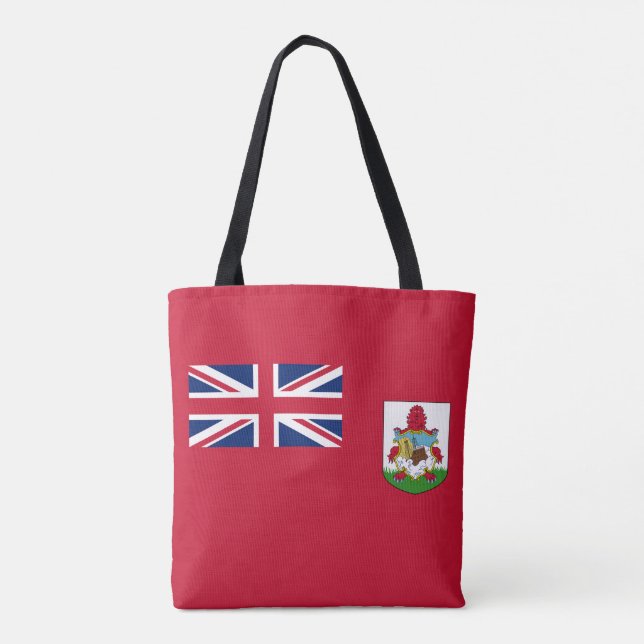 Patriotic Bermuda Flag Tote Bag (Back)