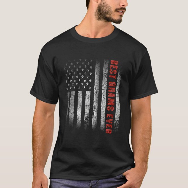 Patriotic Best Grams Ever With US American Flag 4t T-Shirt (Front)