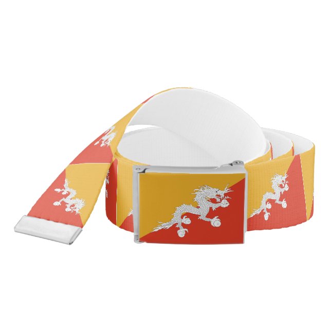 Patriotic Bhutan Flag Belt (Snake)