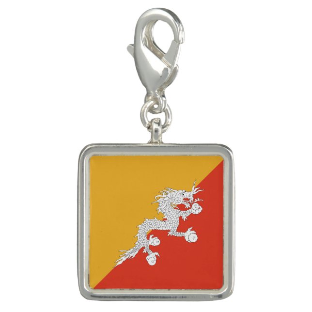 Patriotic Bhutan Flag Charm (Front)