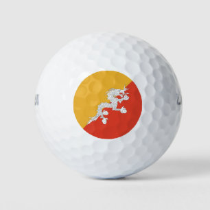 Patriotic Bhutan Flag Golf Balls