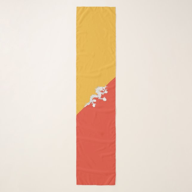 Patriotic Bhutan Flag Scarf (Front)