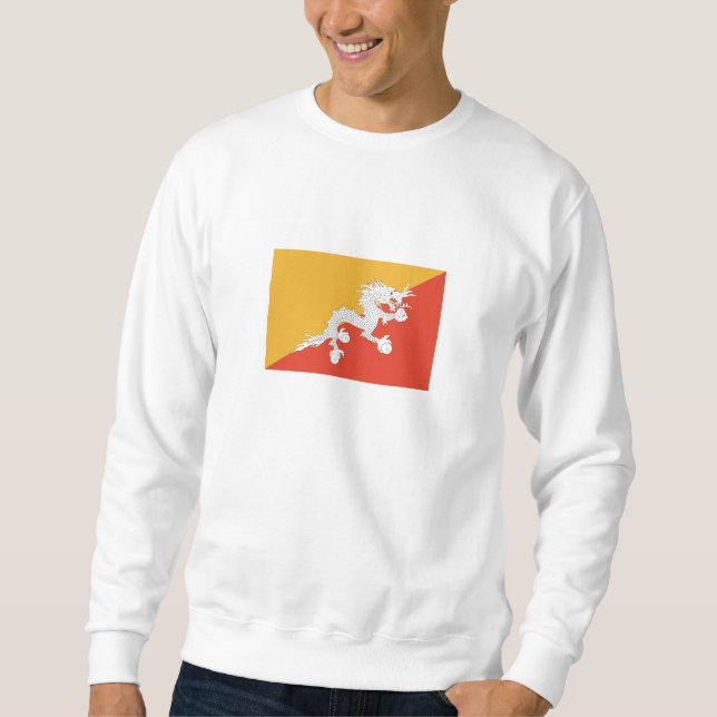 Patriotic Bhutan Flag Sweatshirt (Front)