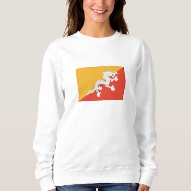 Patriotic Bhutan Flag Sweatshirt (Front)
