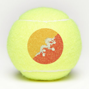 Patriotic Bhutan Flag Tennis Balls