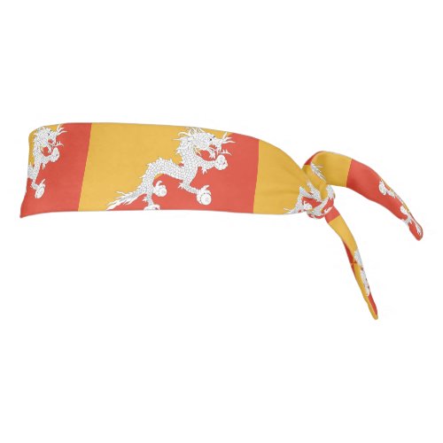 Patriotic Bhutan Flag Tie Headband