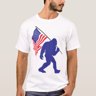 Patriotic Big Foot T-Shirt