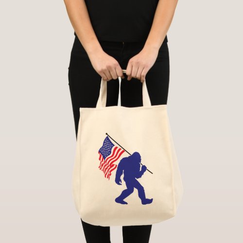 Patriotic Big Foot Tote Bag