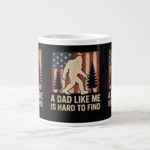 Patriotic Bigfoot A Dad Like Me Is Hard To Find Fu Giant Coffee Mug