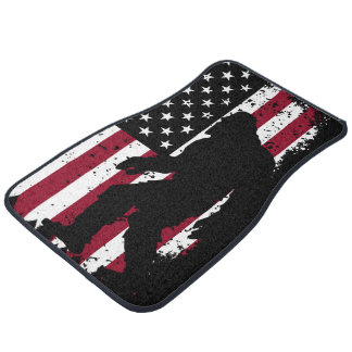 Patriotic Bigfoot Car Floor Mat