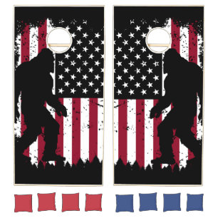 Patriotic BigFoot Cornhole Set