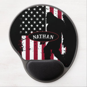 Patriotic Bigfoot  Gel Mouse Pad