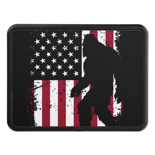 Patriotic Bigfoot  Hitch Cover