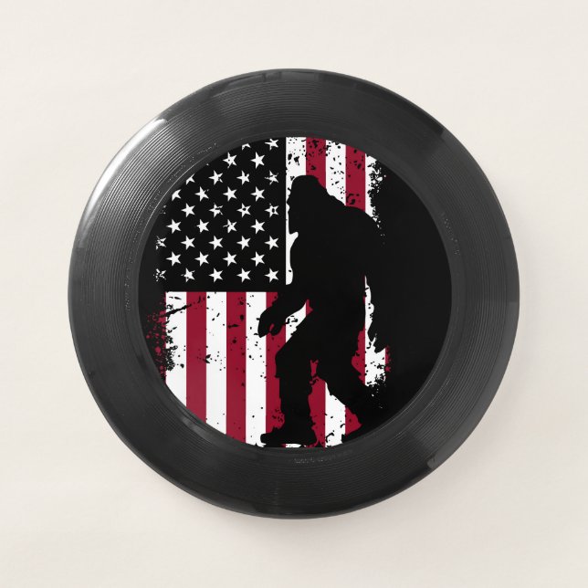 Patriotic Bigfoot  Wham-O Frisbee (Front)