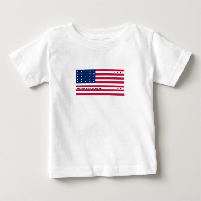 Patriotic Bikini Atoll Flag Baby T-Shirt (Front)