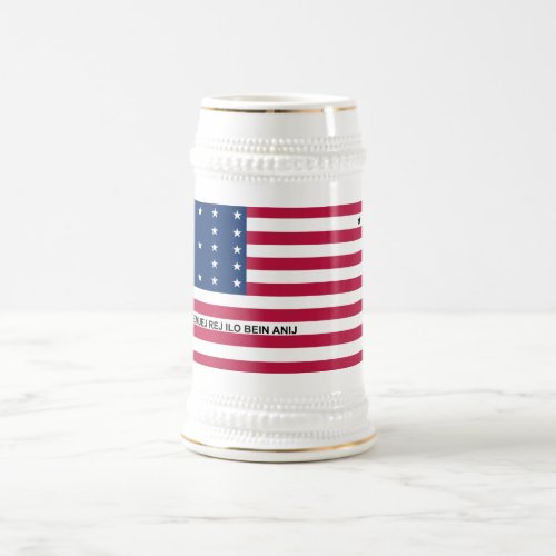 Patriotic Bikini Atoll Flag Beer Stein