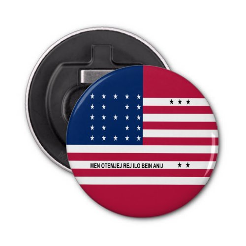 Patriotic Bikini Atoll Flag Bottle Opener