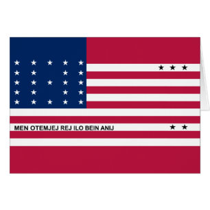 Patriotic Bikini Atoll Flag Cards
