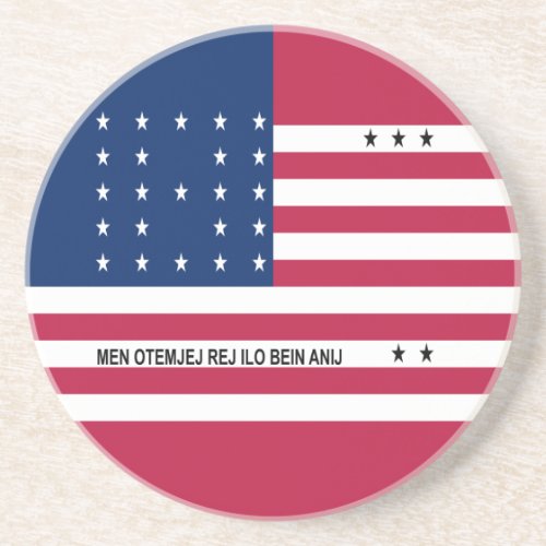 Patriotic Bikini Atoll Flag Coaster