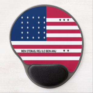 Patriotic Bikini Atoll Flag Gel Mouse Pad