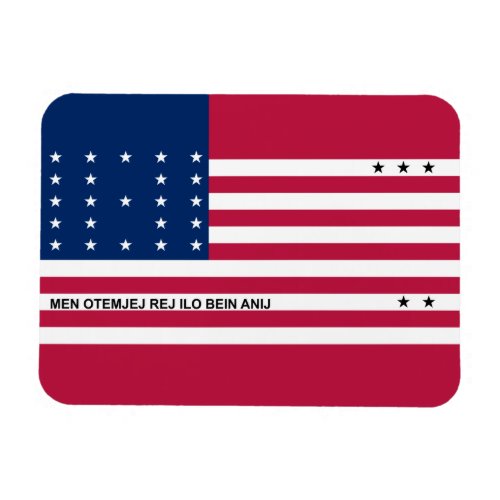 Patriotic Bikini Atoll Flag Magnet