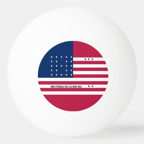 Patriotic Bikini Atoll Flag Ping Pong Ball