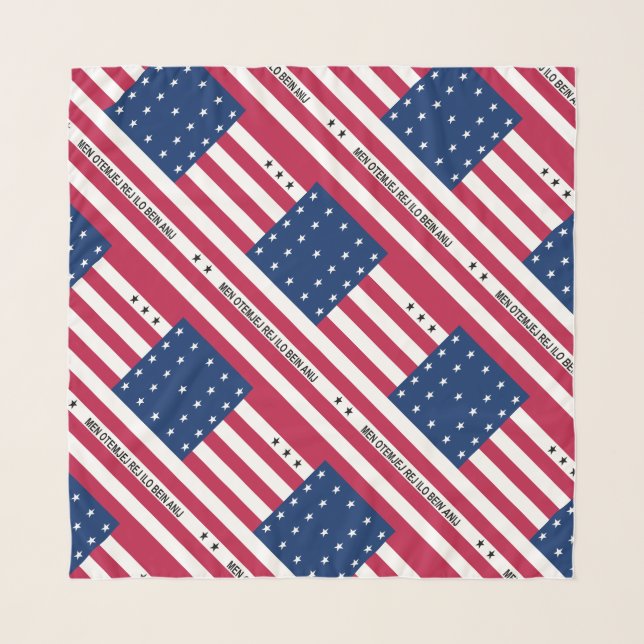 Patriotic Bikini Atoll Flag Scarf (Front)