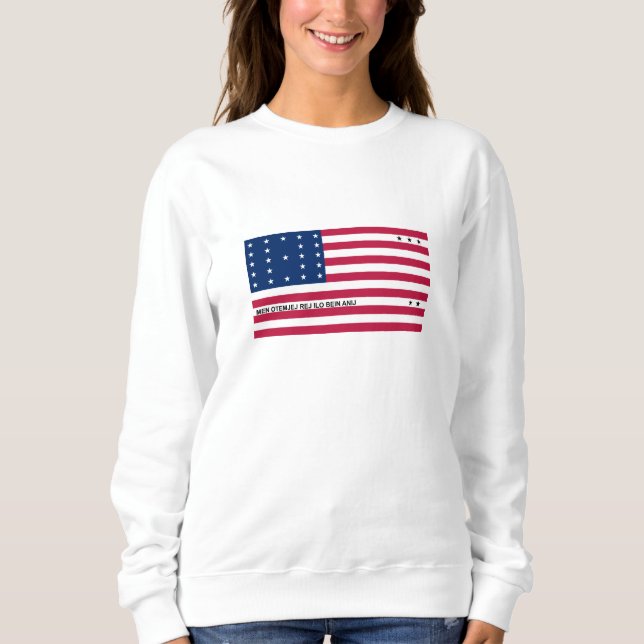 Patriotic Bikini Atoll Flag Sweatshirt (Front)