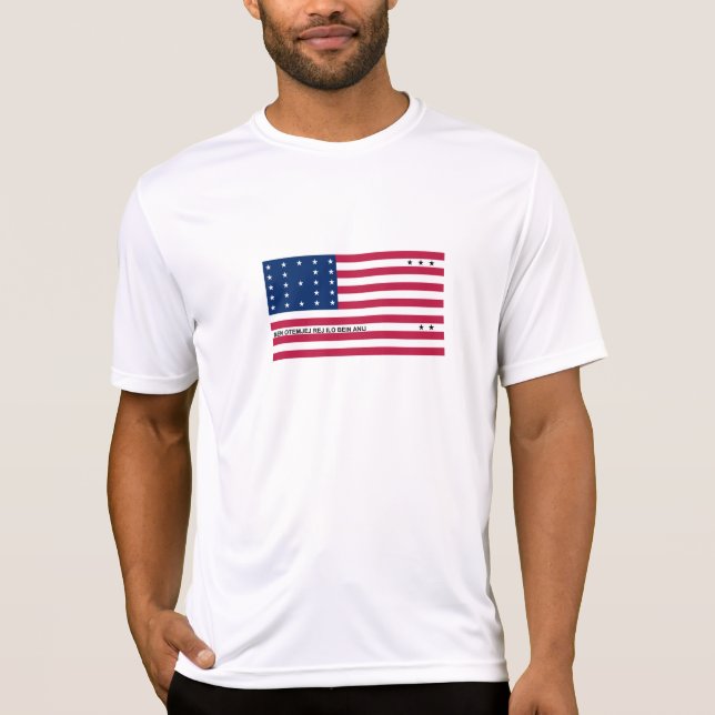 Patriotic Bikini Atoll Flag T-Shirt (Front)