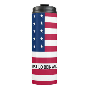 Patriotic Bikini Atoll Flag Thermal Tumbler