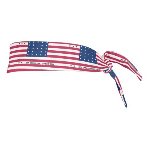 Patriotic Bikini Atoll Flag Tie Headband