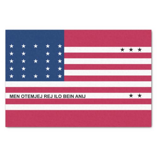 Patriotic Bikini Atoll Flag Tissue Paper
