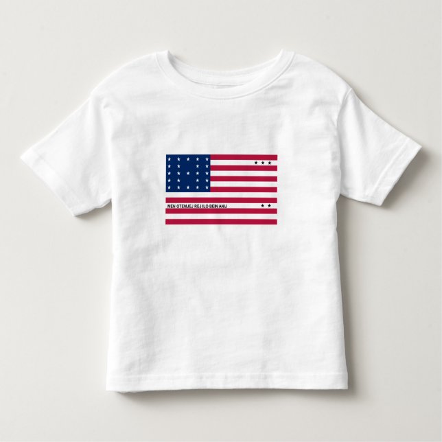 Patriotic Bikini Atoll Flag Toddler T-shirt (Front)