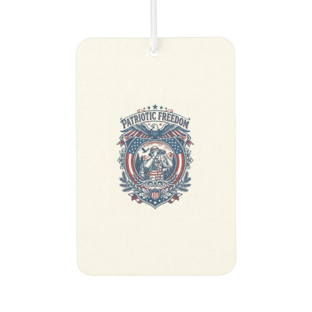 Patriotic Birdwatcher Vector Graphic Tee (2) Air Freshener (Front)