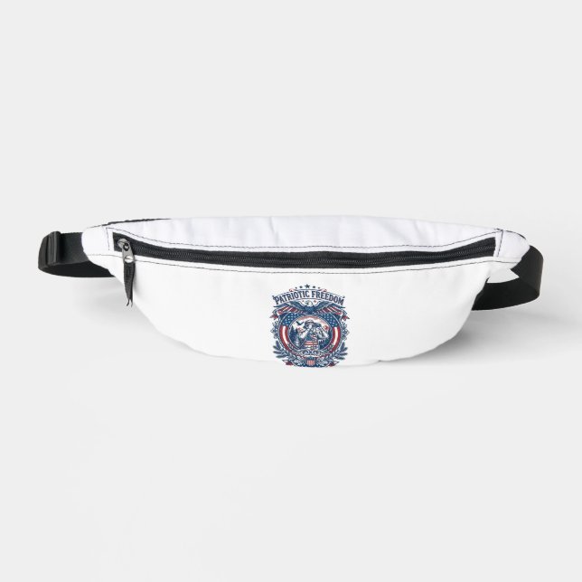 Patriotic Birdwatcher Vector Graphic Tee (2) Fanny Pack (Front)