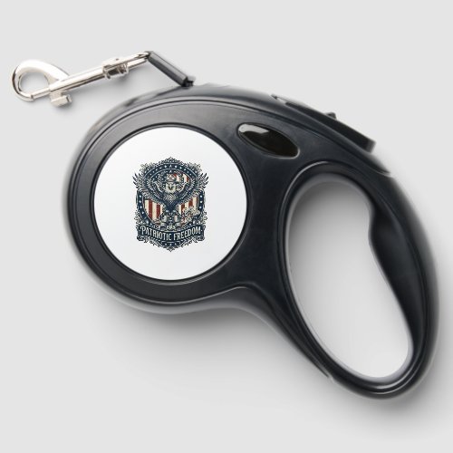 Patriotic Birdwatcher Vector Graphic Tee Retractable Pet Leash