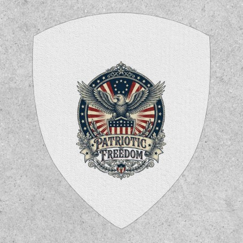 Patriotic Birth Year Series Vector Graphic Tee Patch