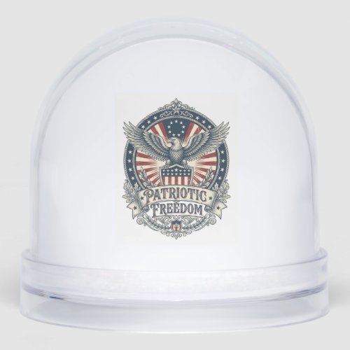 Patriotic Birth Year Series Vector Graphic Tee Snow Globe