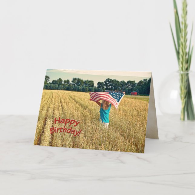 patriotic birthday card (Front)