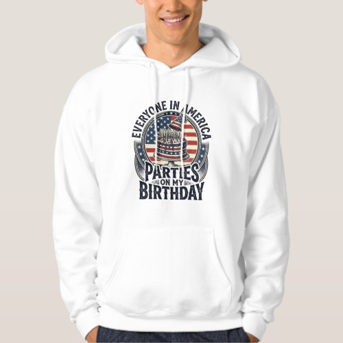 Patriotic Birthday Party Vintage Cake Shirt Design